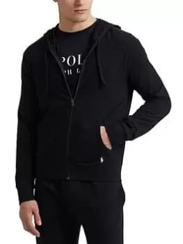 Polo Ralph Lauren Lounge Zip Thru Hoodie, Black Size M Men