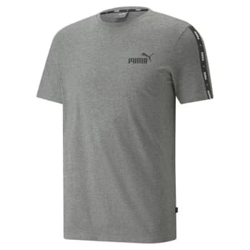 Puma ESS+Tape T Shirt Mens - Grey