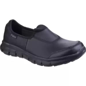 Skechers Work Ladies Sure Track Shoe Black Size 2