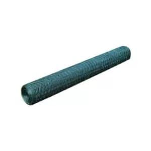 Vidaxl - Chicken Wire Fence Galvanised with pvc Coating 25x1 m Green Green