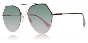 Fendi 0194S Sunglasses Gold Copper DDB 55mm