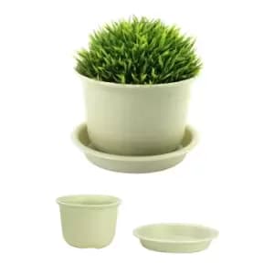 Plastic Plant Pots - Set of 10 Medium Pukkr