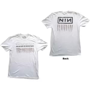 Nine Inch Nails - Downward Spiral Unisex XX-Large T-Shirt - White