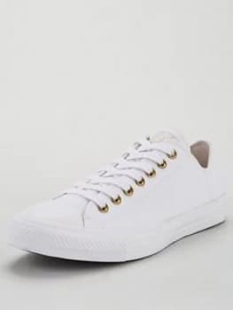 Converse Chuck Taylor All Star Ox - White/White/White, Size 11, Men