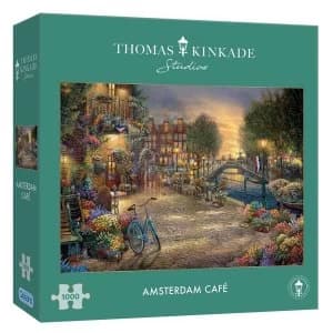 Amsterdam Café Thomas Kinkade Jigsaw Puzzle - 1000 Pieces