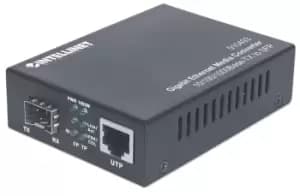 Intellinet Gigabit Ethernet to SFP Media Converter,...