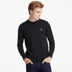 Timberland Williams River Organic Cotton Sweater For Men In Black Black, Size L