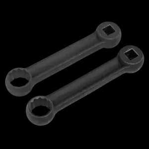 Sealey Mercedes Benz Engine Mount Spanner 16 & 17mm 2 Piece