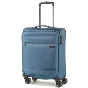 Rock Deluxe-Lite Small 8 Wheel Spinner Teal Suitcase