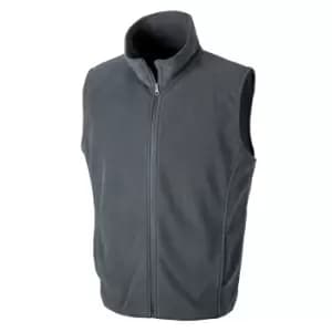 Result Core Mens Micro Fleece Gilet (3XL) (Charcoal)