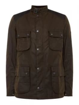 Mens Barbour International weir wax jacket Olive