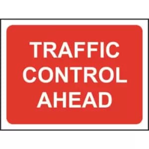 Traffic Control Ahead Roll-up Sign