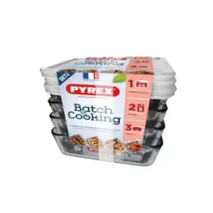Pyrex Cook & Freeze 4 Piece Set - 1.5L
