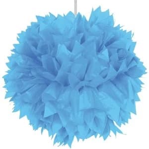 Pompom Decoration Light Blue