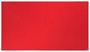 Nobo Impression Pro Widescreen Red Felt Board 1550x870mm