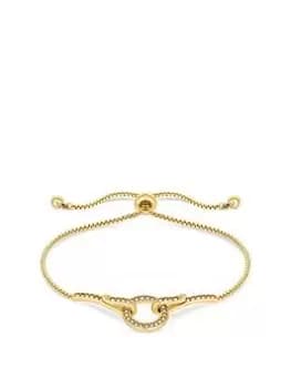 Jon Richard Gold Plated Circle Link Toggle Bracelet