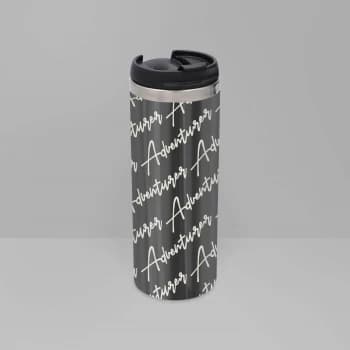 Adventurer - Masculine Stainless Steel Travel Mug - Metallic Finish