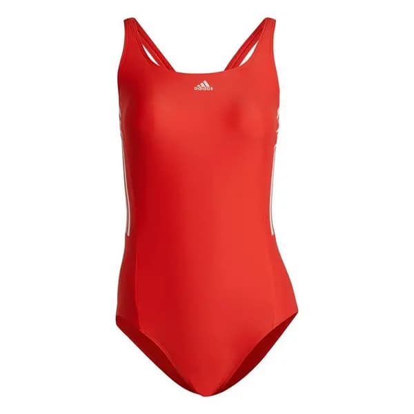 adidas Classic 3-Stripes Swimsuit Womens - Red 16