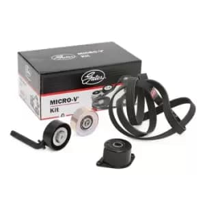 GATES V-ribbed belt set K046PK2160 Serpentine belt kit,Auxiliary belt kit BMW,5 Limousine (E60),5 Touring (E61),7 (E65, E66, E67),6 Coupe (E63)