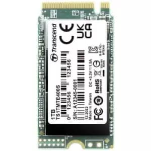 Transcend MTS400S 1TB Internal M.2 PCIe NVMe SSD 2242 PCIe NVMe 3.0 x4 Retail TS1TMTE400S