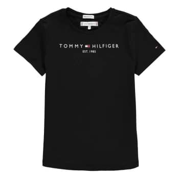 Tommy Hilfiger Essential Tee S/S Girls - Black