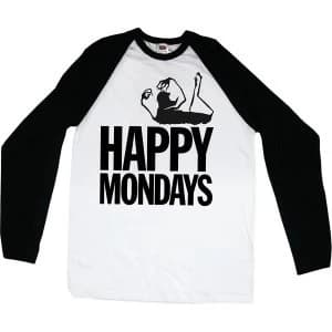Happy Mondays - Logo Unisex Large T-Shirt - Black,White