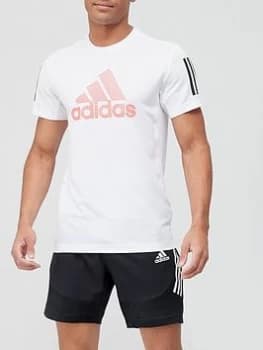 adidas Aero Warrior T-Shirt - White, Size 2XL, Men