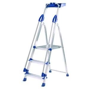 Werner Blue Seal 3 Tread Professional Aluminium Step Ladder 7050318