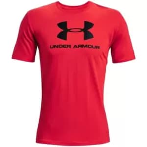 Under Armour Sportstyle T Shirt Mens - Red