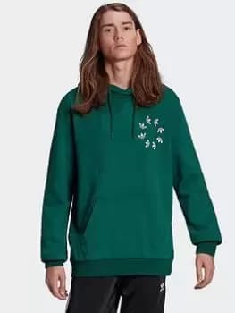 adidas Originals Adicolor Spinner Hoodie, Green Size XS Men