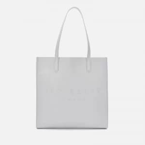 Ted Baker Womens Soocon Large Crosshatch Tote Bag - Grey
