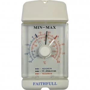 Faithfull Dial Max-Min Thermometer