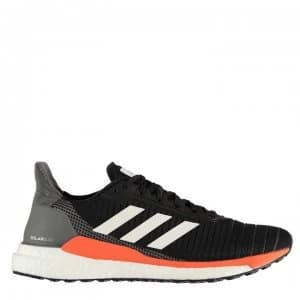 adidas Solar Glide Mens Running Shoes - Black/Wht/Oran