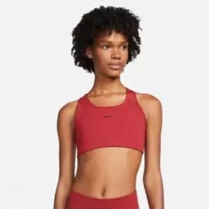 Nike Swoosh Womens Medium-Support 1 Piece Pad Sports Bra - Purple