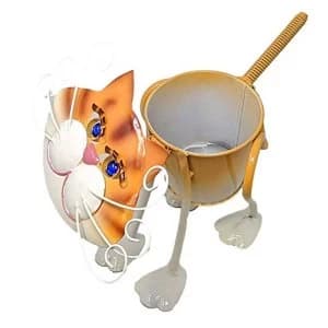 Handmade Metal Tom Cat Planter