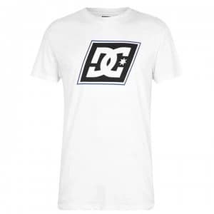 DC Slant Logo T Shirt - White