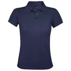 SOLs Womens/Ladies Prime Pique Polo Shirt (S) (French Navy)