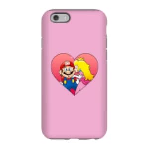 Nintendo Super Mario Peach Kiss Phone Case - iPhone 6 - Tough Case - Gloss