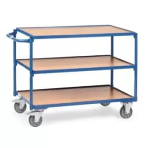 Fetra Table Top Cart With 3 Shelves 850 x 500mm - Horizontal Handle