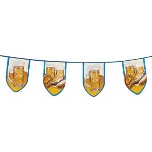 Beer Party Bunting Banner (Blue/White)