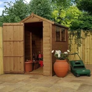 Mercia Pressure Treated Shiplap Apex Shed - 6 x 4ft