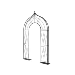 VegTrug Slimline Flat Arch - Black