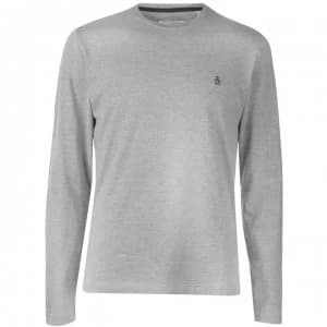 Original Penguin Long Sleeve Tee - Grey 080