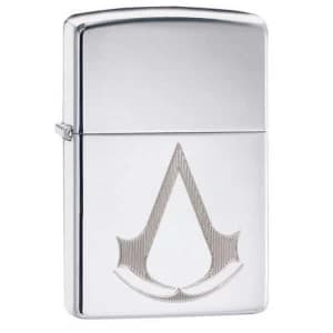 Zippo Assassins Creed Crest High Polish Chrome Finish Windproof Lighter