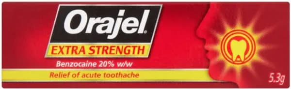 Orajel Extra Strength Toothache Relief Dental Gel 5.3g