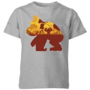 Nintendo Donkey Kong Silhouette Mangrove Kid's T-Shirt - Grey - 11-12 Years