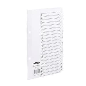 Concord Classic Index A-Z A5 White Board with Clear Mylar Tabs 07301/CS73