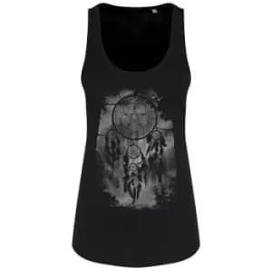Unorthodox Collective Womens/Ladies Pentagram Dreamcatcher Floaty Tank (Large (UK 12-14)) (Black)
