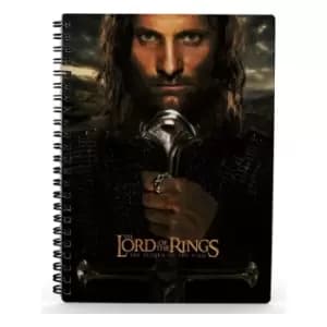 Lord of the Rings Notebook with 3D-Effect Aragorn