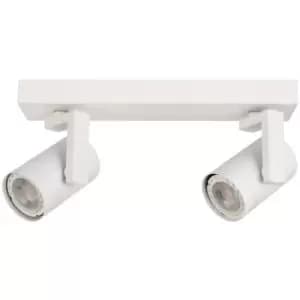 Netlighting Spiela Modern Twin Ceiling Spotlight, GU10 - ITLSPL-31993-2B-WH